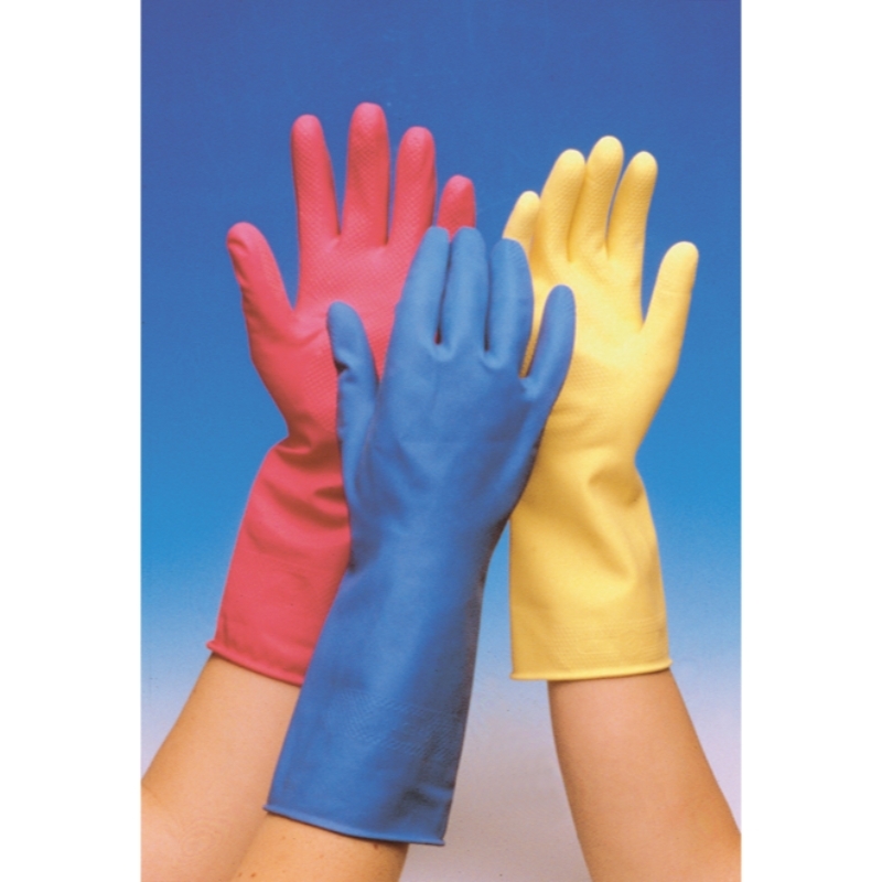 Rubber Gloves Blue XL 1 Pair